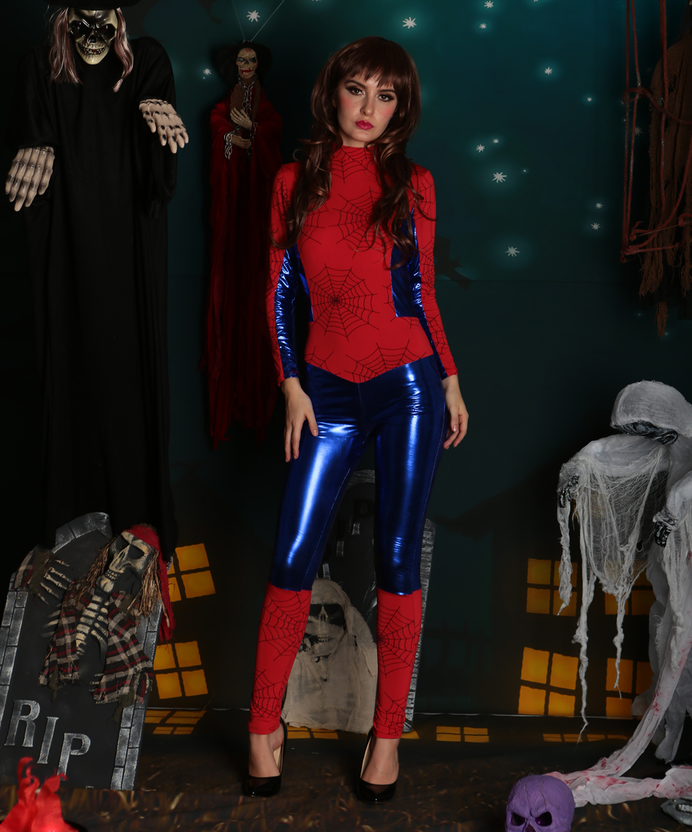 F1730 new arrival spiderwomen catsuit costume